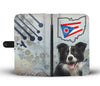 Border Collie Print Wallet Case-Free Shipping-OH State