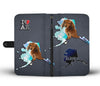Cute Dachshund Dog Print Wallet Case-Free Shipping-AK State