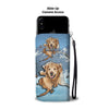 Golden Retriever Dog Print Wallet Case-Free Shipping-AK State