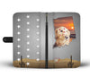Golden Retriever Print Wallet Case- Free Shipping-IN States