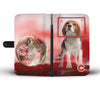 Beagle Print On Red Wallet Case-Free Shipping-CO State