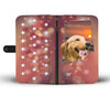 Lovely Golden Retriever Print Wallet Case- Free Shipping-IN State