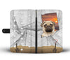 Amazing Pug Print Wallet Case-Free Shipping-IN State