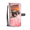 Lovely Pug Print Wallet Case- Free Shipping-IN State