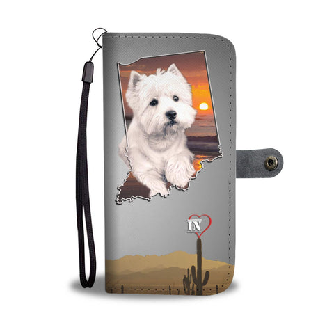 West Highland White Terrier Print Wallet Case-Free Shipping-IN State