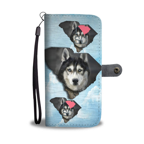 Amazing Siberian Husky Dog Print Wallet Case-Free Shipping-SC State