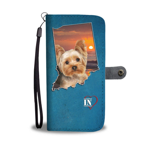 Yorkshire Terrier Print Wallet Case-Free Shipping- IN State