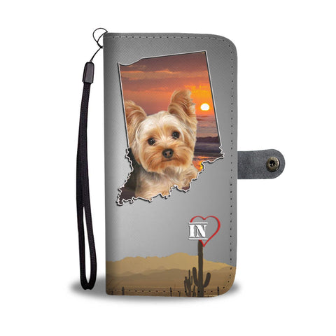 Lovely Yorkshire Terrier Print Wallet Case-Free Shipping- IN State