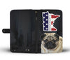 Pug Dog Print Wallet Case-Free Shipping-MN State