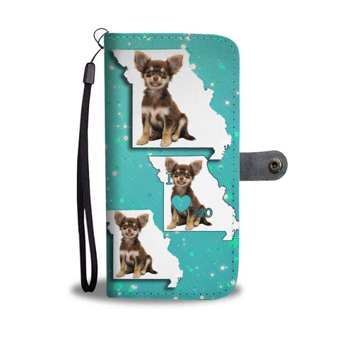 Cute Chihuahua Dog Print Wallet Case-Free Shipping-MO State