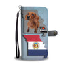Cute Dachshund Dog Print Wallet Case-Free Shipping-MO State