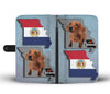 Cute Dachshund Dog Print Wallet Case-Free Shipping-MO State