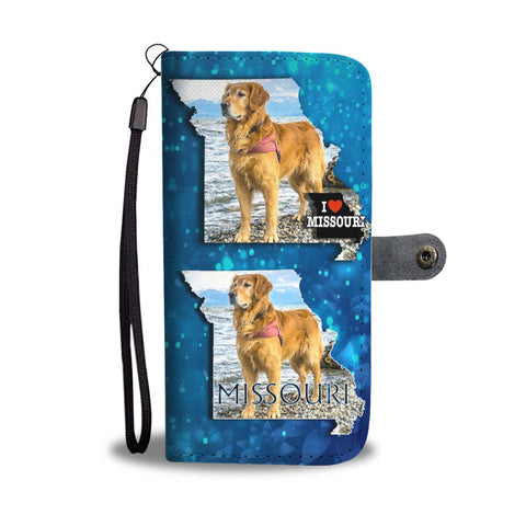 Golden Retriever Print Limited Edition Wallet Case-Free Shipping-MO State