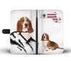Basset Hound Print Wallet Case-Free Shipping-MA State