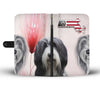 Bearded Collie Print Wallet Case-Free Shipping-MA State