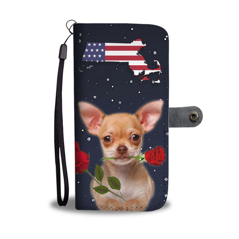 Chihuahua dog Print Wallet Case-Free Shipping-MA State