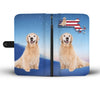 Golden Retriever Print Wallet Case-Free Shipping-MA State