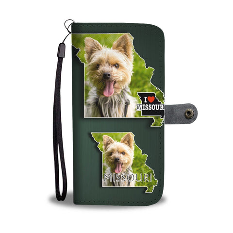 Cute Yorkie Print Wallet Case-Free Shipping-MO State