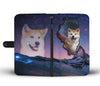 Akita Dog Print Wallet Case-Free Shipping-IL State