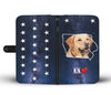 Cute Labrador Retriever Print Wallet Case- Free Shipping-IA State