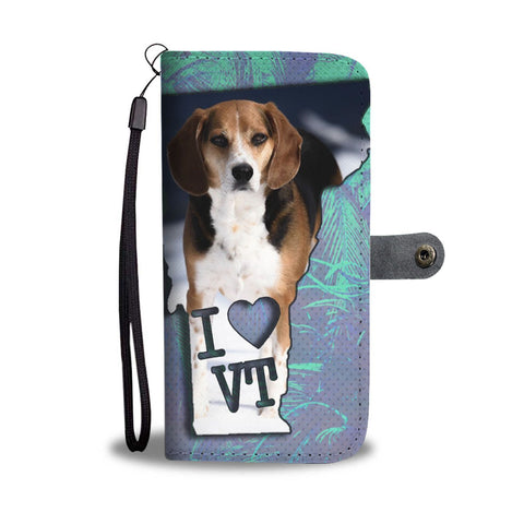 Beagle Dog Print Wallet Case-Free Shipping-VT State
