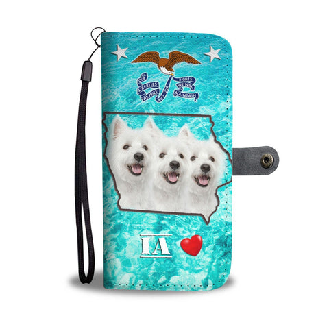 West Highland White Terrier Print Wallet Case-Free Shipping-IA State