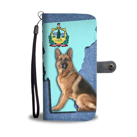 German Shepherd Dog Print Wallet Case-Free Shipping-VT State