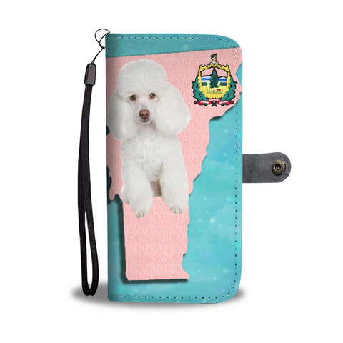 Poodle Dog Print Wallet Case-Free Shipping-VT State