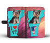 Cute Yorkie Print Wallet Case-Free Shipping-VT State