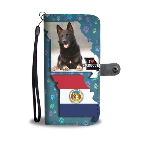 German Shepherd Dog Print Wallet Case-Free Shipping-MO State