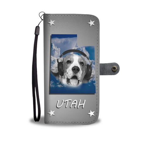 Beagle Dog Print Wallet Case- Free Shipping-UT State