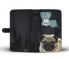 Pug Dog Print Wallet Case-Free Shipping-LA State