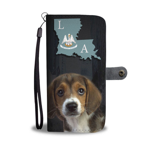 Amazing Beagle Dog Print Wallet Case-Free Shipping-LA State