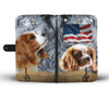 Cute Cavalier King Charles Spaniel Print Wallet Case- Free Shipping-ND State