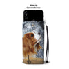 Cute Cavalier King Charles Spaniel Print Wallet Case- Free Shipping-ND State