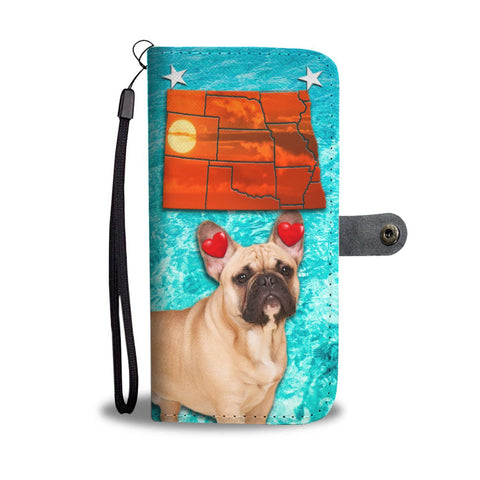 French Bulldog Print Wallet Case-Free Shipping- ND State