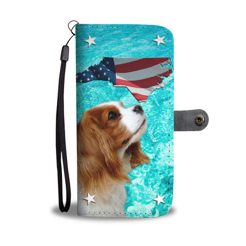 Cavalier King Charles Spaniel Print Wallet Case-Free Shipping-NC State