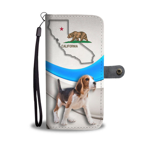 Beagle Print Wallet Case-Free Shipping-CA State