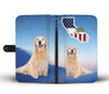 Golden Retriever Print Wallet Case-Free Shipping-CA State