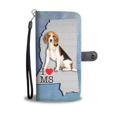 Amazing Beagle Print Wallet Case-Free Shipping-MS State