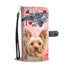 Yorkshire Terrier On Pink Print Wallet Case-Free Shipping-NC State