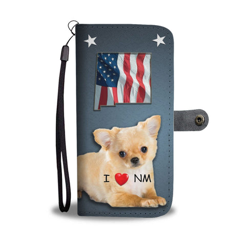 Cute Chihuahua Print Wallet Case-Free Shipping-NM State