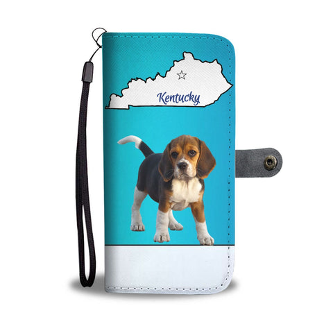 Beagle Print Wallet Case-Free Shipping-KY State