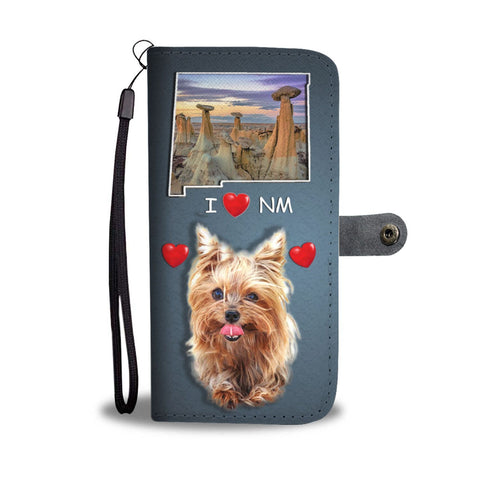 Lovely Yorkie Print Wallet Case-Free Shipping-NM State