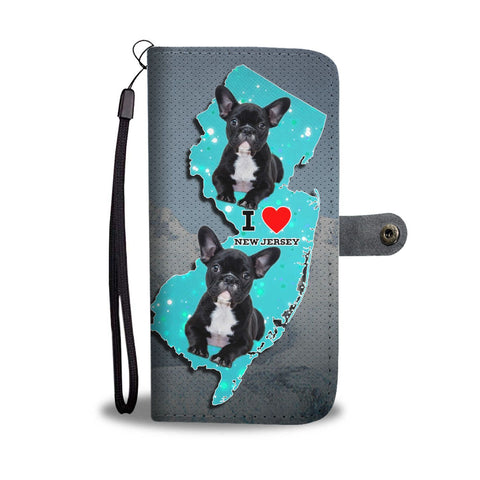 Cute French Bulldog Print Wallet Case-Free Shipping-NJ State