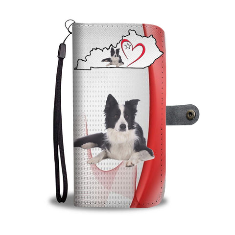 Border Collie Print Wallet Case-Free Shipping-KY State