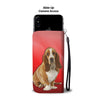 Cute Basset Hound Print Wallet Case-Free Shipping-SD State