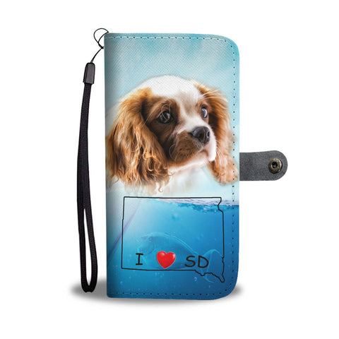 Cavalier King Charles Spaniel Print Wallet Case-Free Shipping-SD State