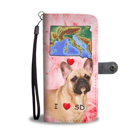 French Bulldog Print Wallet Case-Free Shipping-SD State
