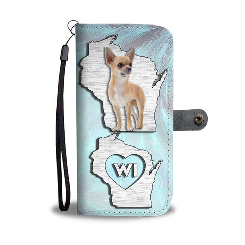 Cute Chihuahua Print Wallet Case-Free Shipping-WI State